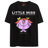 LITTLE MISS T-Shirts DTG Small Black 