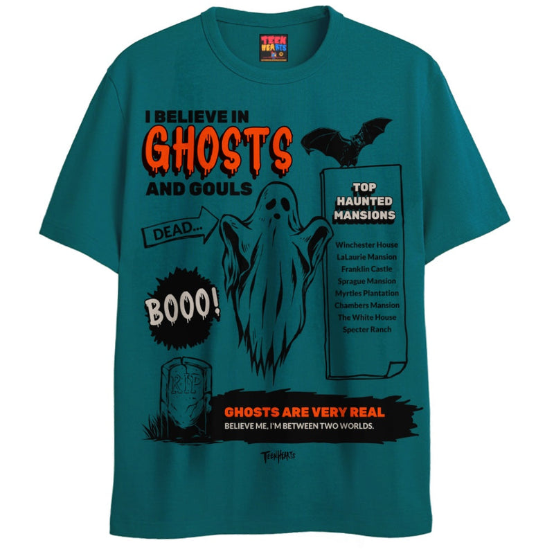 GHOSTS T-Shirts DTG Small Green 