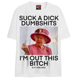 QUEEN ELIZABETH T-Shirts DTG Small White 