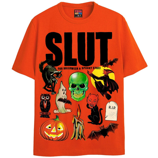 SLUT T-Shirts DTG Small ORANGE 