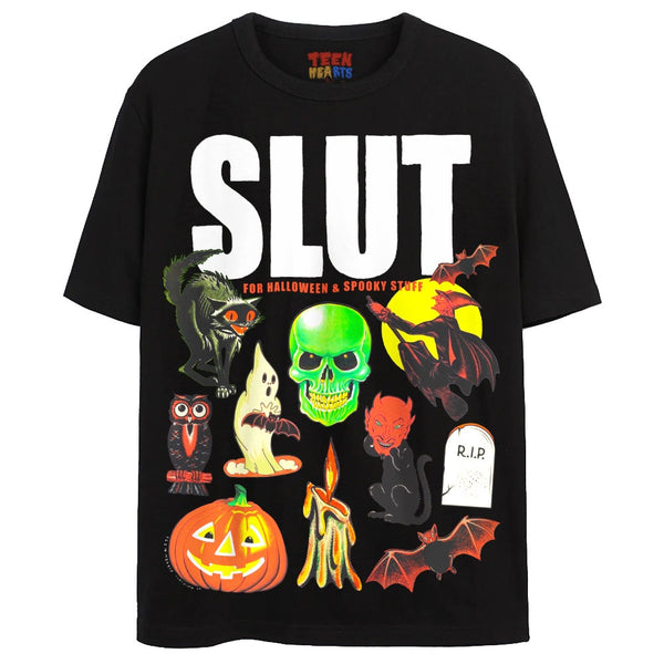 SLUT T-Shirts DTG Small BLACK 