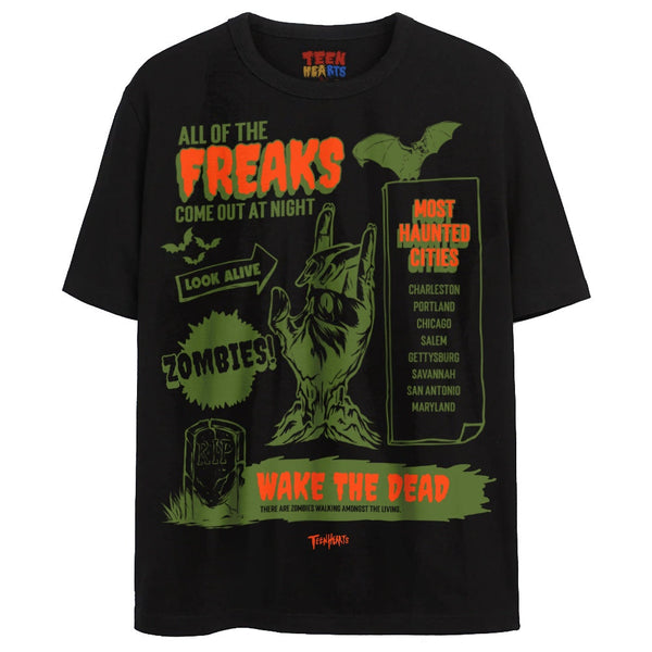 FREAKS T-Shirts DTG Small Black 