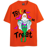 TRICK OR TREAT T-Shirts DTG Small Orange 