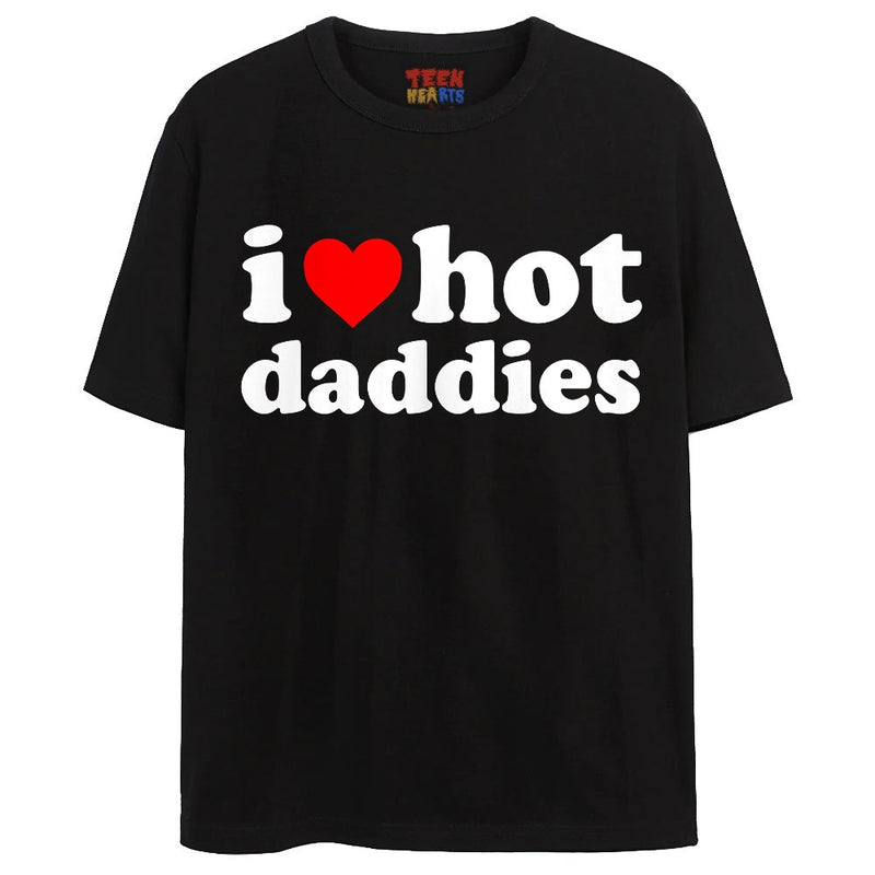 HOT DADDIES T-Shirts DTG Small Black 
