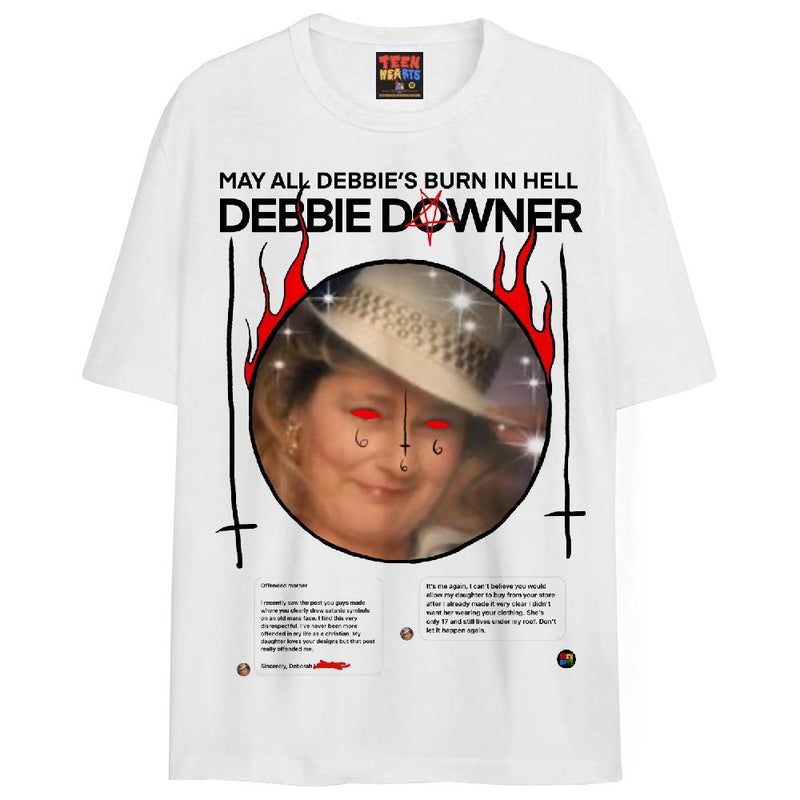 DEBBIE DOWNER T-Shirts DTG Small WHITE 