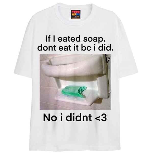EATED SOAP T-Shirts DTG Small WHITE 