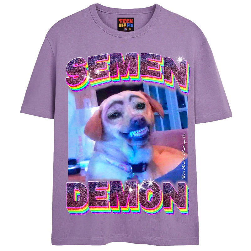 SEMEN DEMON T-Shirts DTG Small Lavender 