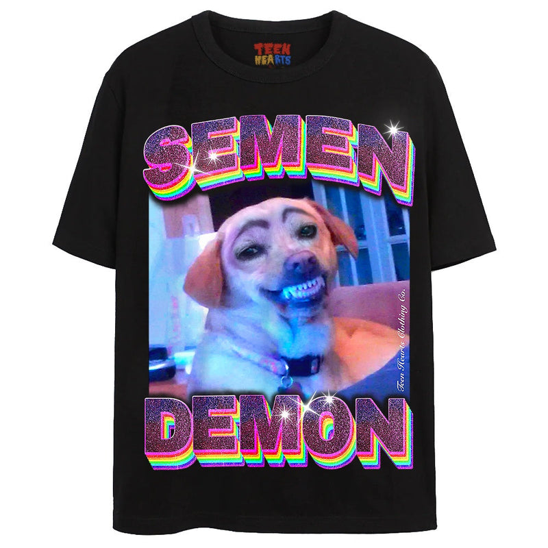 SEMEN DEMON T-Shirts DTG Small Black 