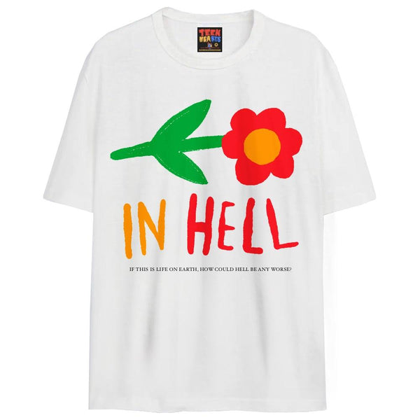 IN HELL T-Shirts DTG Small White 