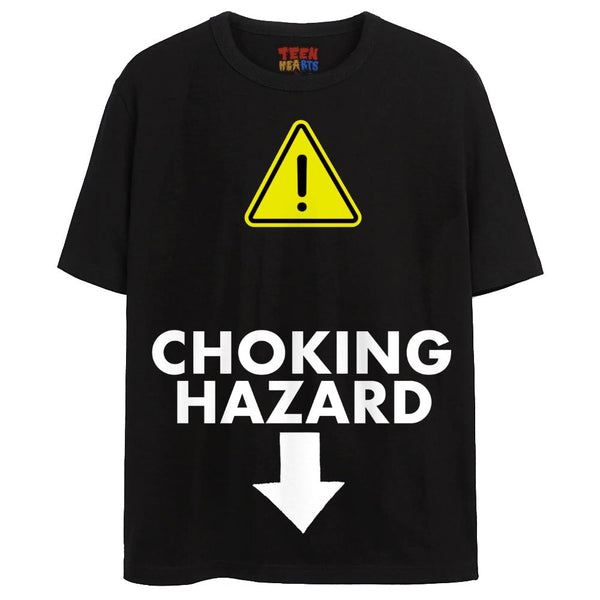 CHOKING HAZARD T-Shirts DTG Small Black 