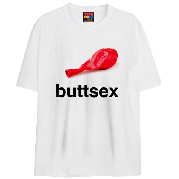 buttsex T-Shirts DTG Small WHITE 
