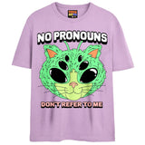 NO PRONOUNS T-Shirts DTG Small Lavender 