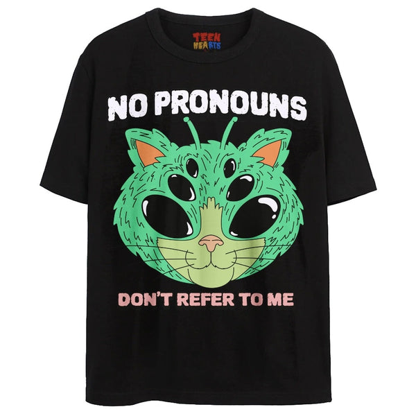 NO PRONOUNS T-Shirts DTG Small Black 