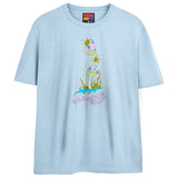 SPARKLE MUSHROOMS T-Shirts DTG Small Blue 