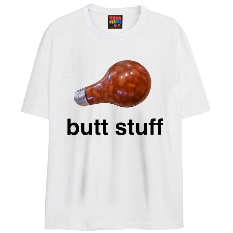 butt stuff T-Shirts DTG Small WHITE 