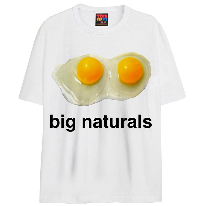 big naturals T-Shirts DTG Small WHITE 