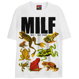 MILF T-Shirts DTG Small WHITE 