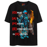 GAMER TEE T-Shirts DTG Small Black 