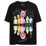 TEETH T-Shirts DTG Small Black 