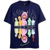 TEETH T-Shirts DTG Small Navy 