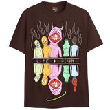 TEETH T-Shirts DTG Small Brown 