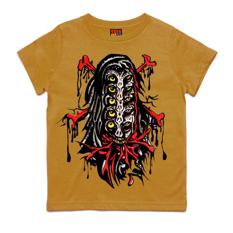 YOUTH - BONES T-Shirts DTG Small Yellow 