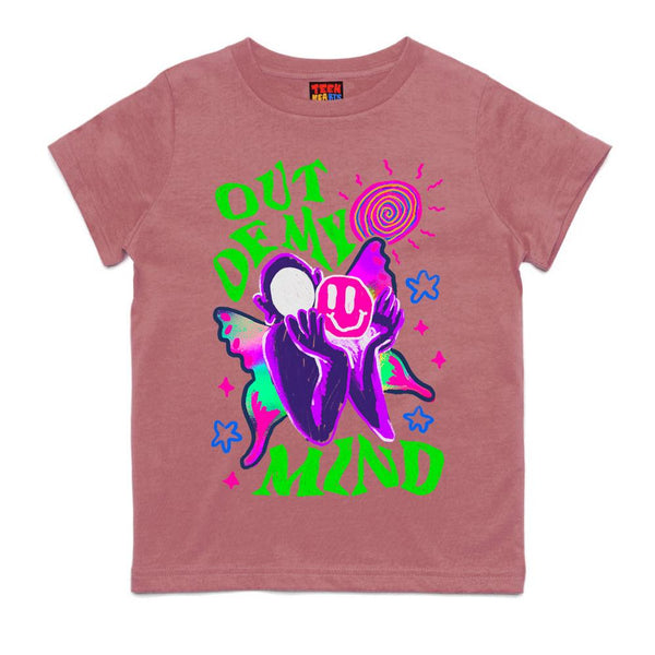 YOUTH - SMILEY T-Shirts DTG Small Pink 