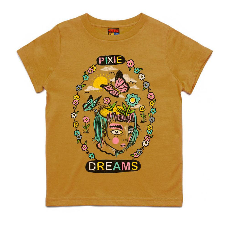 YOUTH - PIXIE T-Shirts DTG Small Yellow 