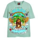 HEAVEN T-Shirts DTG Small Blue 