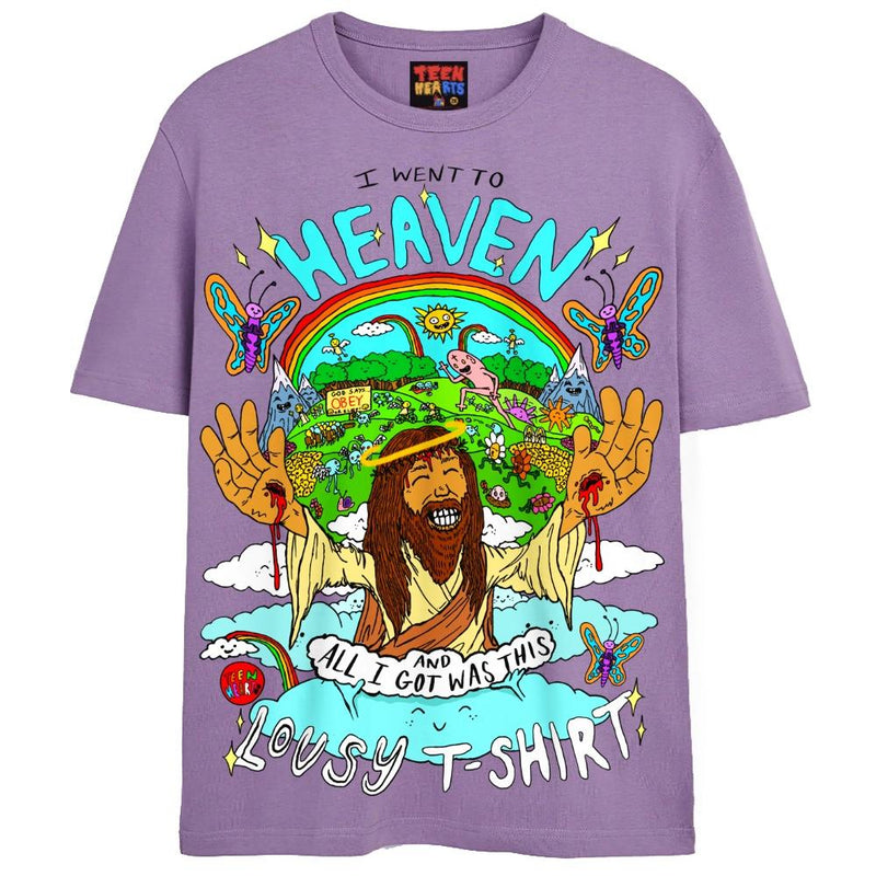 HEAVEN T-Shirts DTG Small Lavender 
