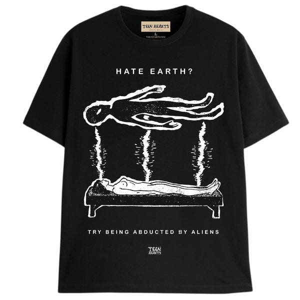 TRY ALIEN T-Shirts DTG Small BLACK 