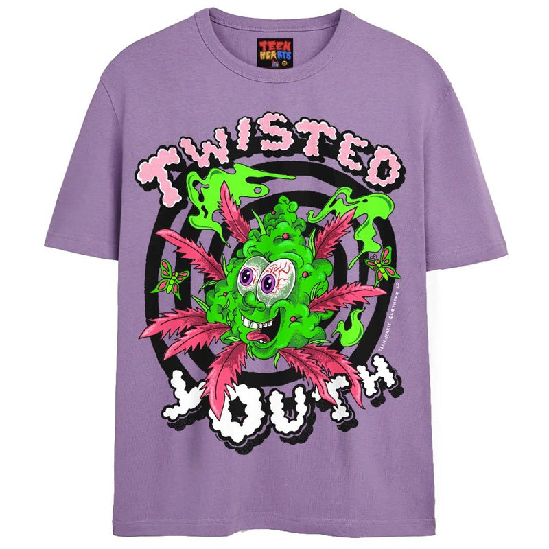 TWISTED YOUTH T-Shirts DTG Small Lavender 