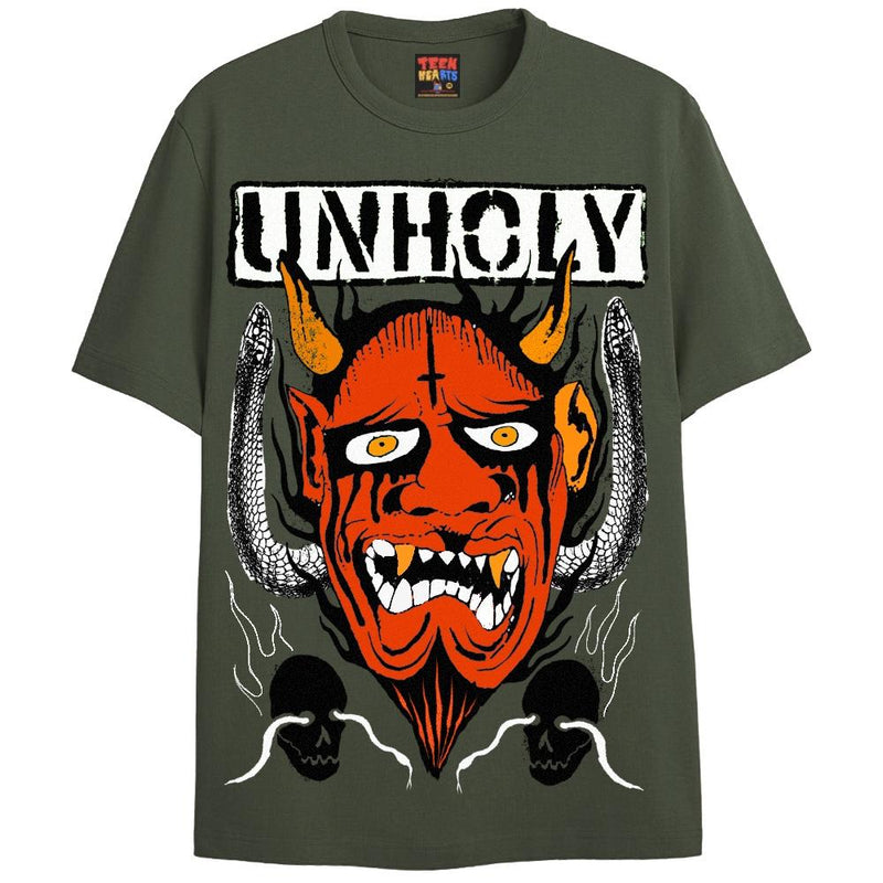 UNHOLY T-Shirts DTG Small Green 