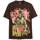 WAR GOAT T-Shirts DTG Small Brown 