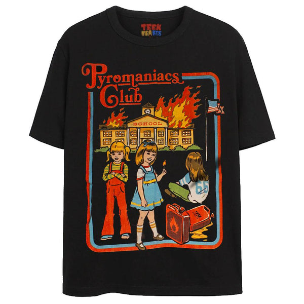 PYROMANIACS CLUB T-Shirts DTG Small 