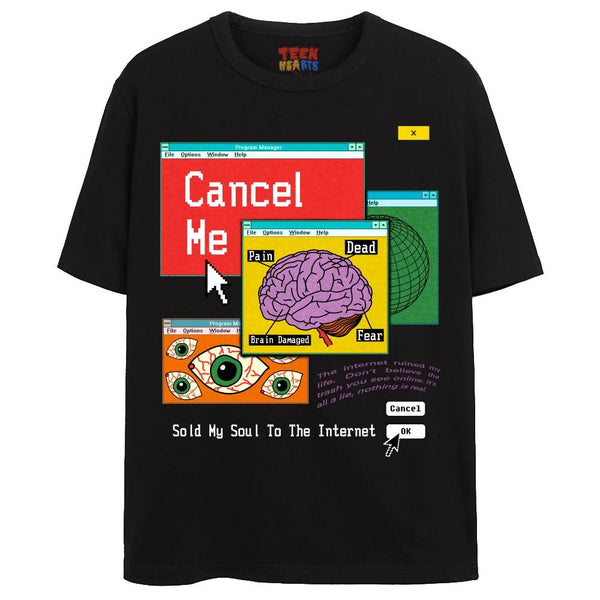 CANCEL ME T-Shirts DTG Small Black 