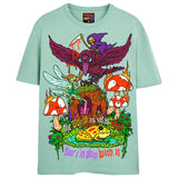THE WORLD IS SHIT T-Shirts DTG Small Blue 