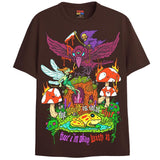 THE WORLD IS SHIT T-Shirts DTG Small Brown 