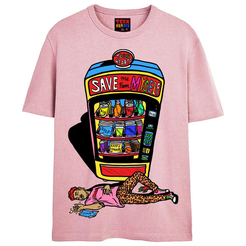 SNOOZE T-Shirts DTG Small SOFT PINK 